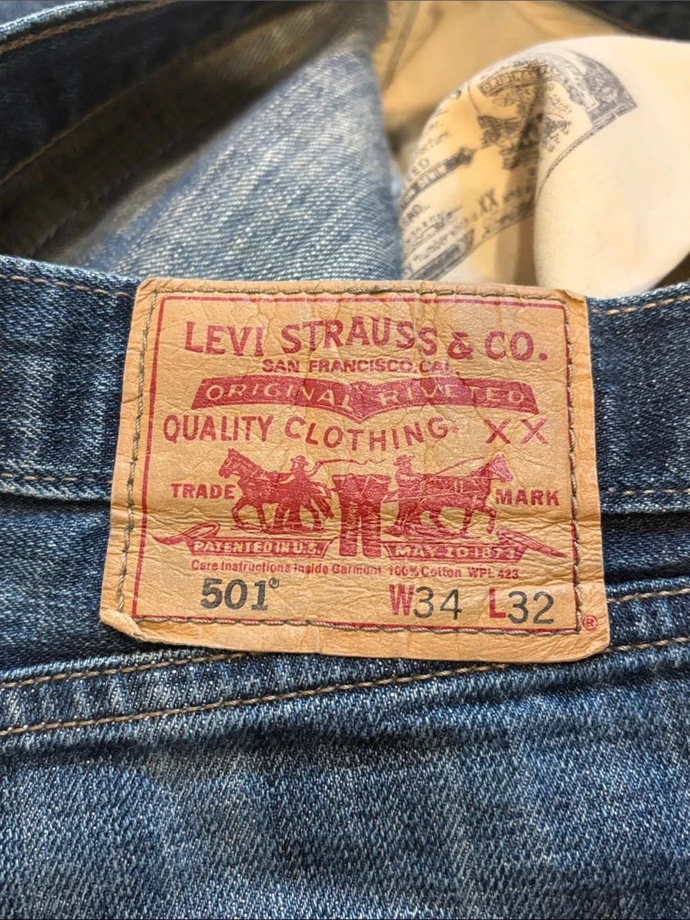 Levi's Blue Straight Fit Jeans